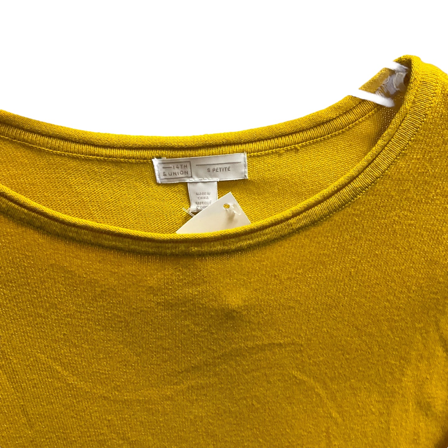 Top Long Sleeve By 14th And Union In Mustard, Size: S