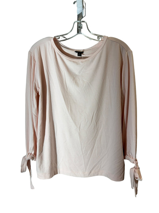 Top Long Sleeve By Ann Taylor In Pink, Size: Petite   Small