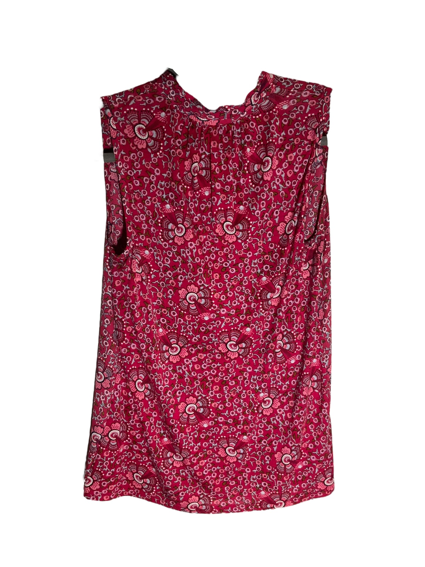 Floral Print Top Sleeveless Loft, Size Xs