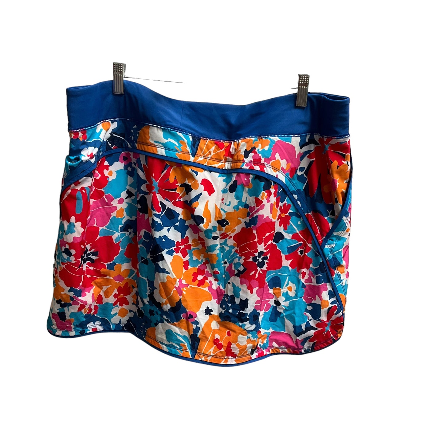 Floral Print Skort Lands End, Size 18