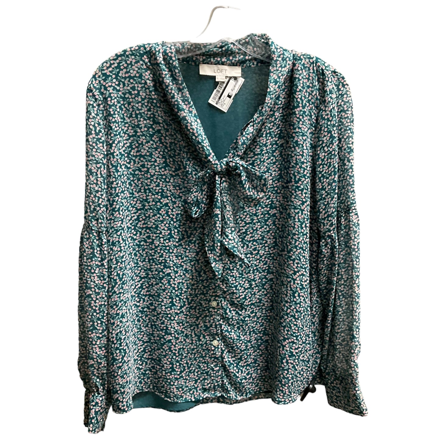 Top Long Sleeve By Loft In Floral Print, Size: S