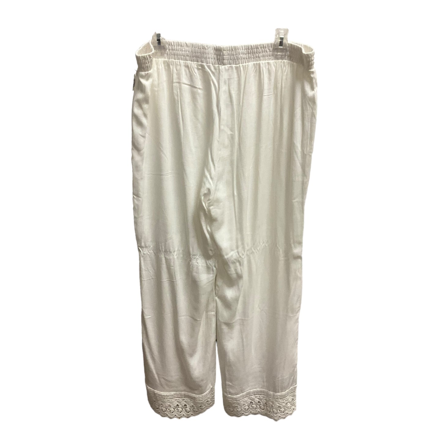 White Pants Wide Leg retro threads, Size Xxl