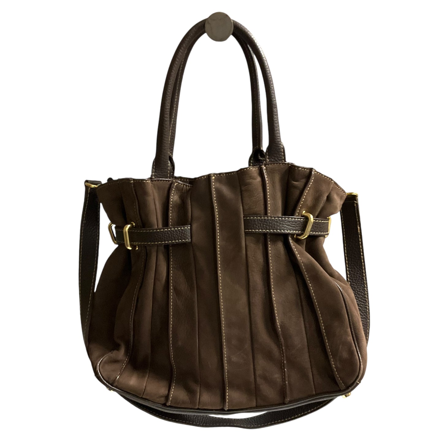 Handbag Leather By Buti, Size: Large