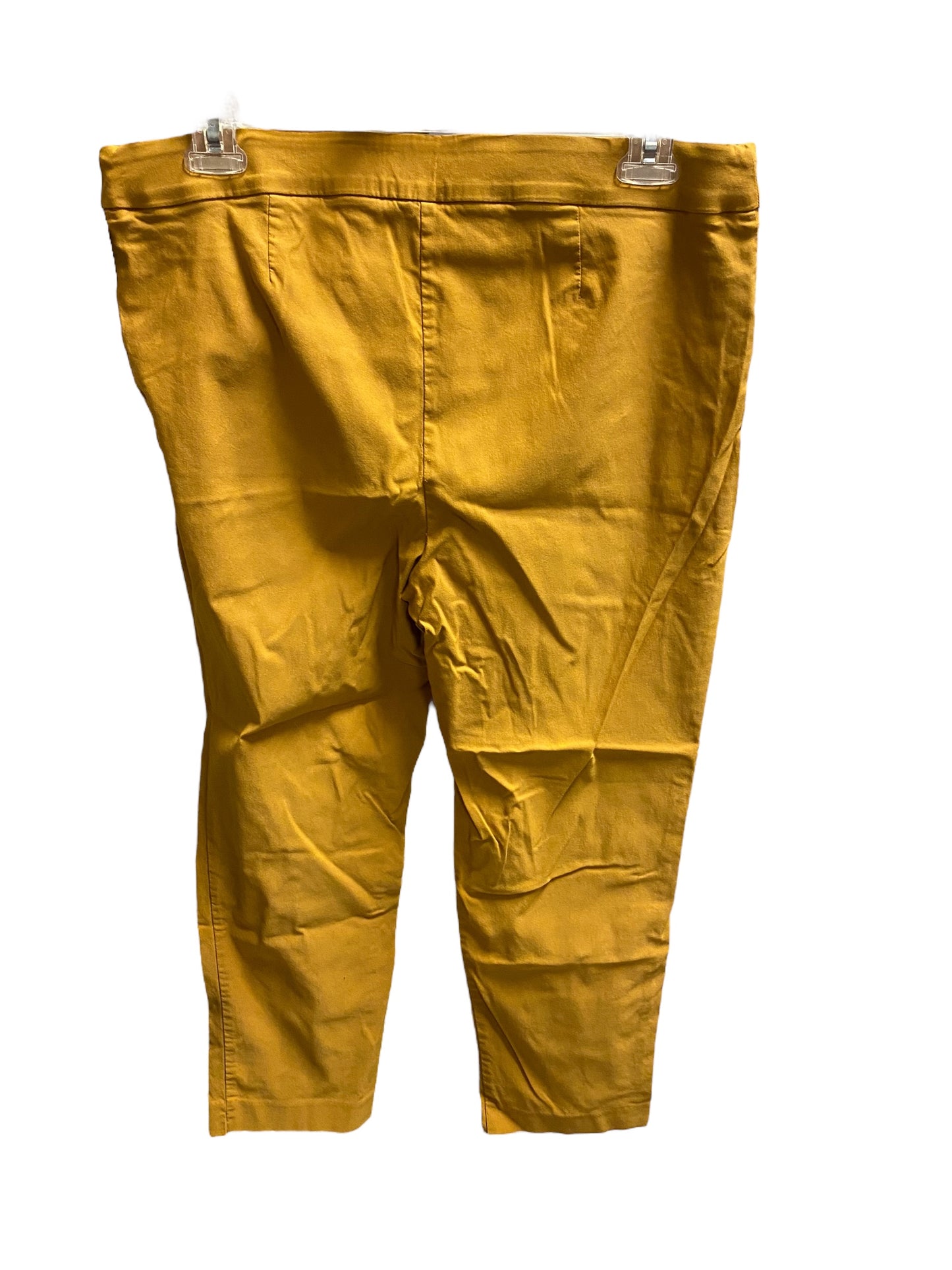 Gold Pants Cropped Counterparts, Size 18