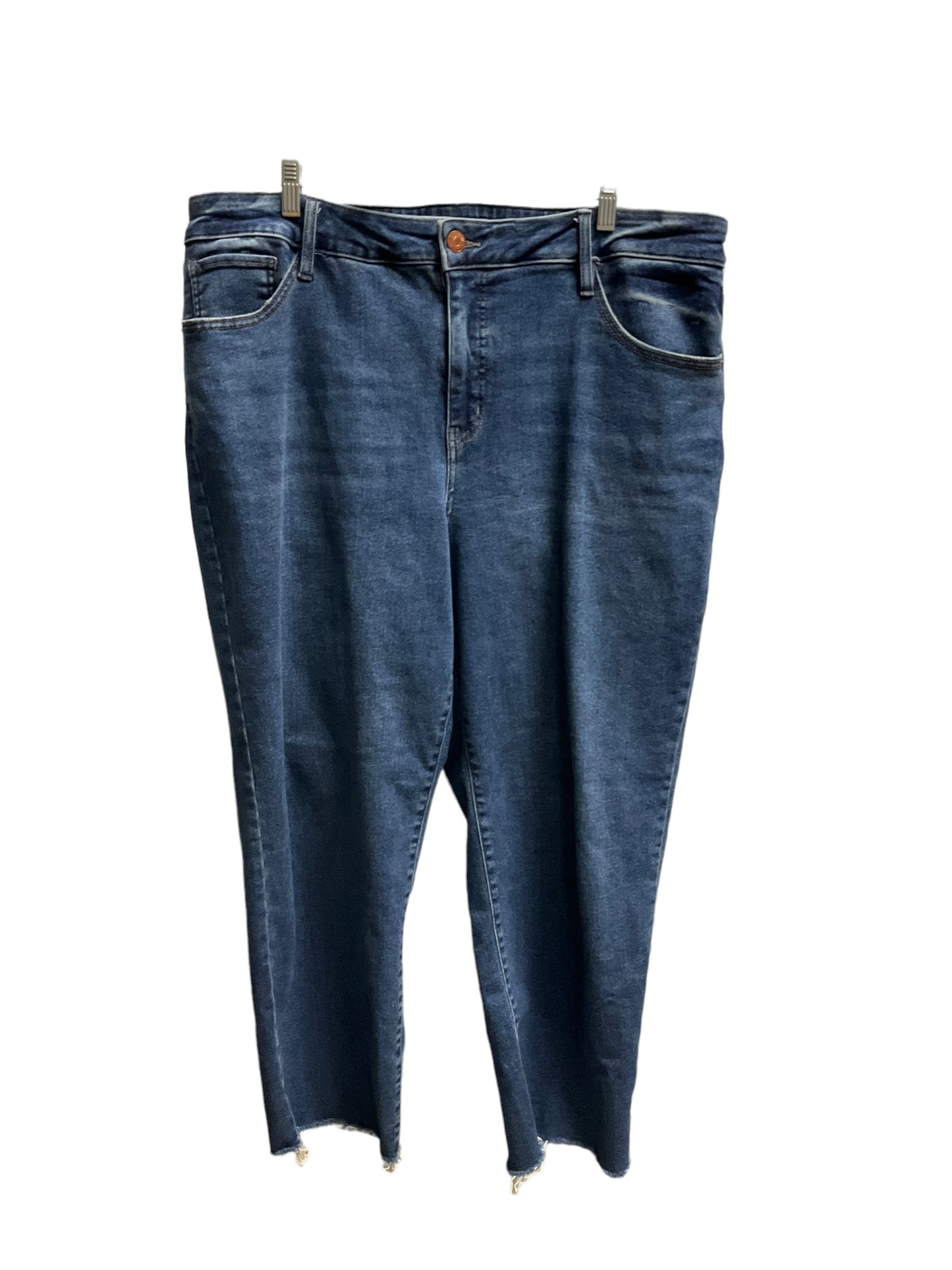 Blue Denim Jeans Straight Ava & Viv, Size 20