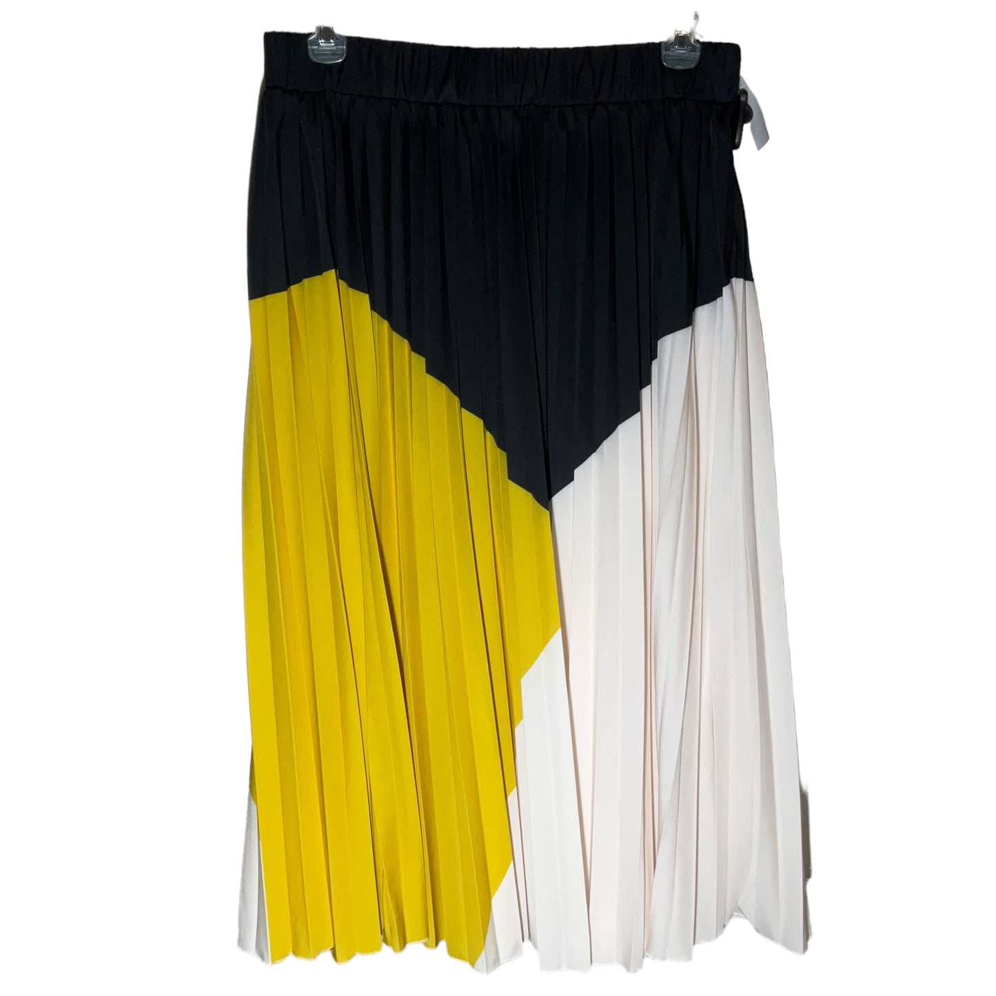 Black & Yellow Skirt Midi Shein, Size 2x