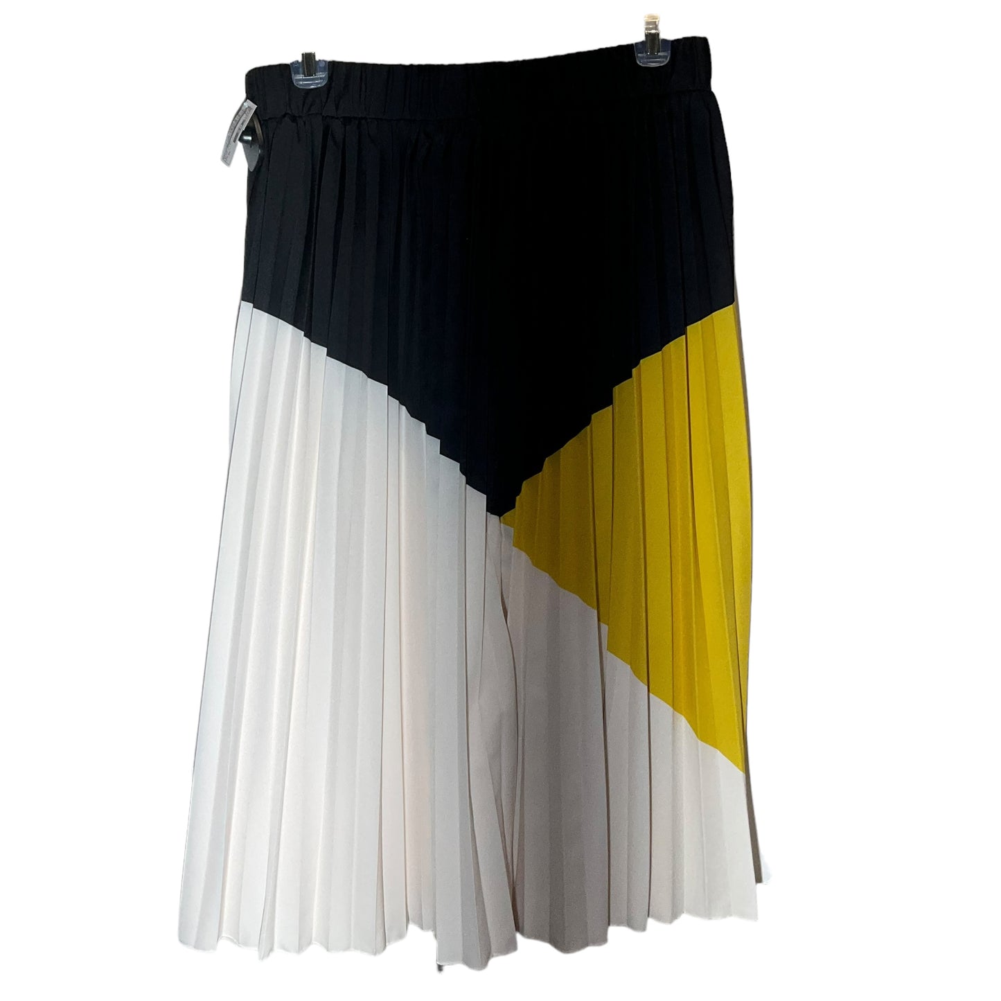 Black & Yellow Skirt Midi Shein, Size 2x