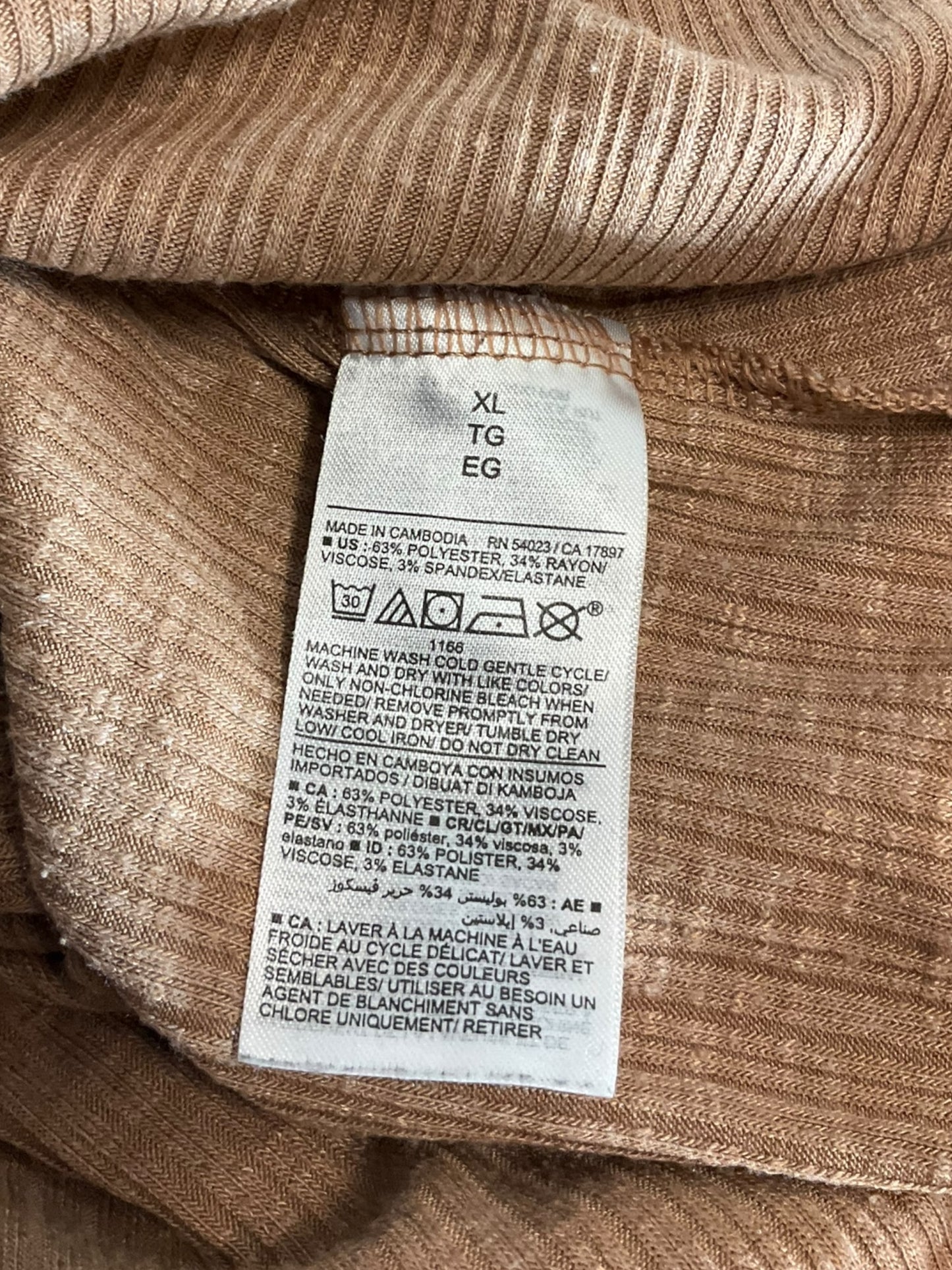 Brown Tank Top Old Navy, Size Xl