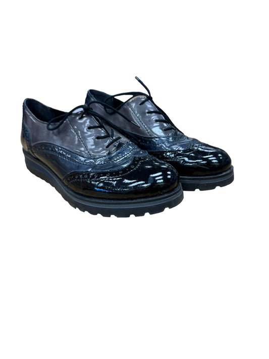 Shoes Heels Platform By Cmc In Black & Blue, Size: 6.5