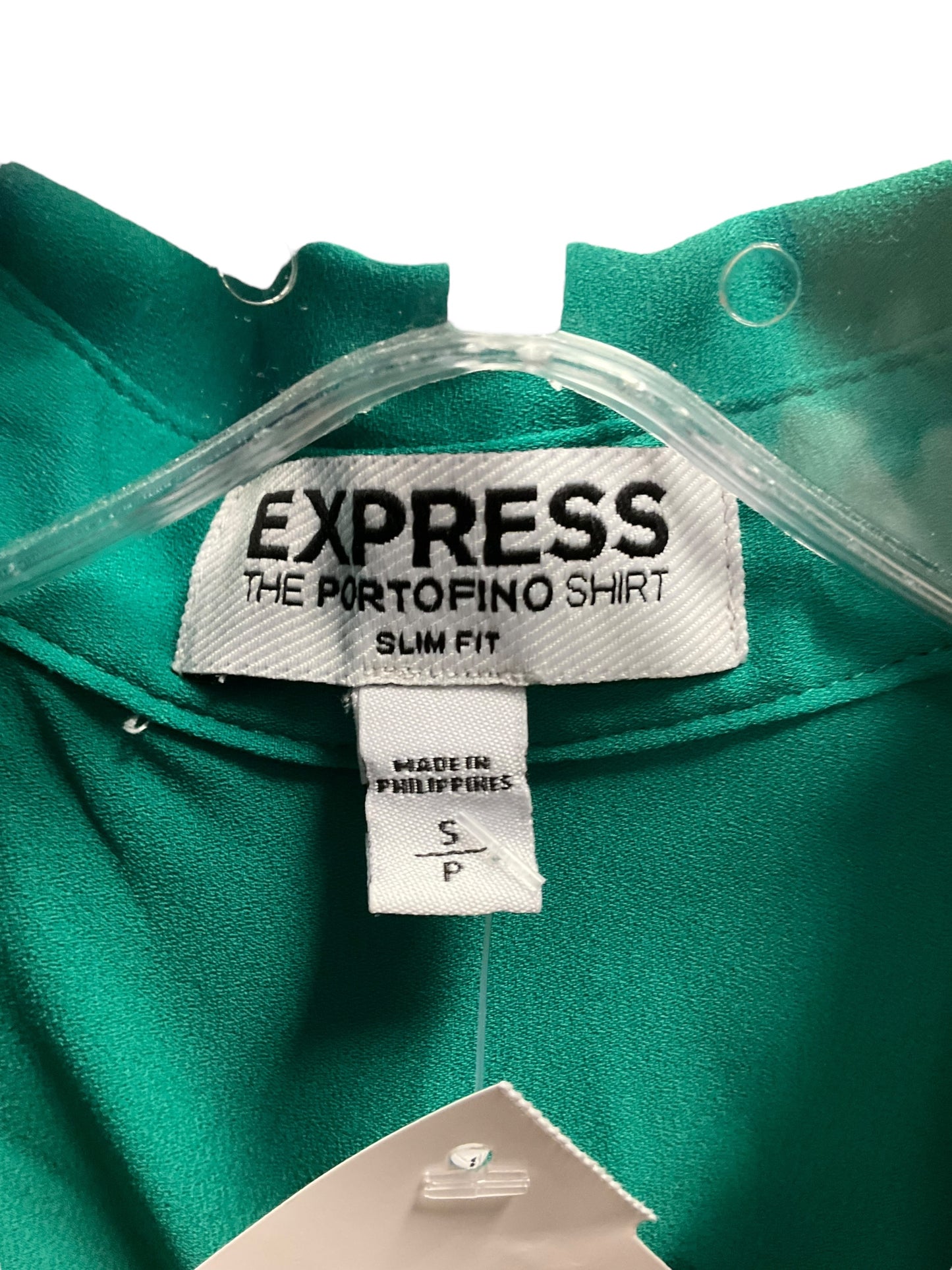 Top Long Sleeve By Express In Green, Size: S