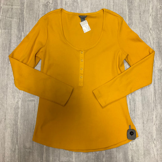 Top Long Sleeve By Eddie Bauer In Yellow, Size: M