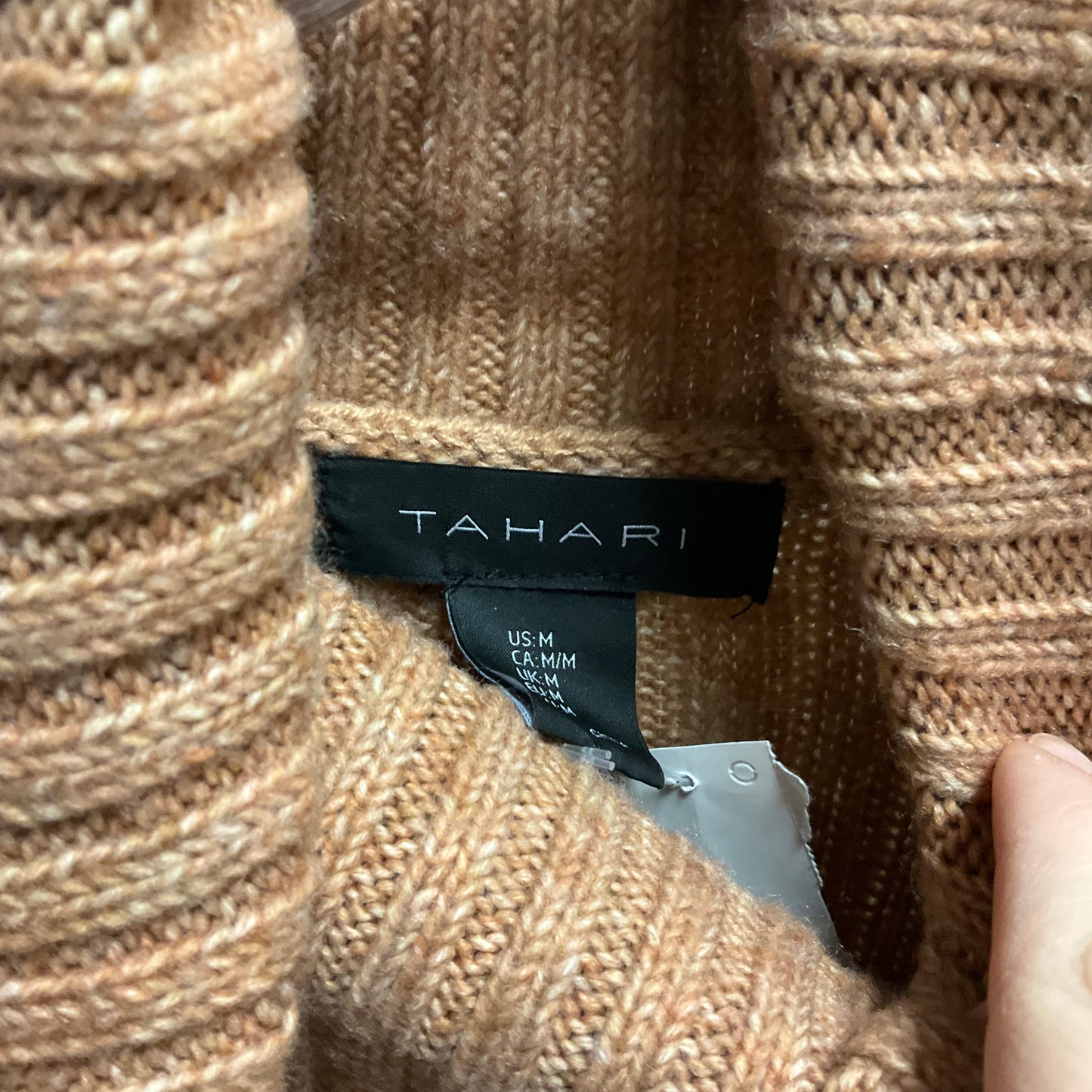 Dress Sweater By Tahari By Arthur Levine In Copper, Size: M