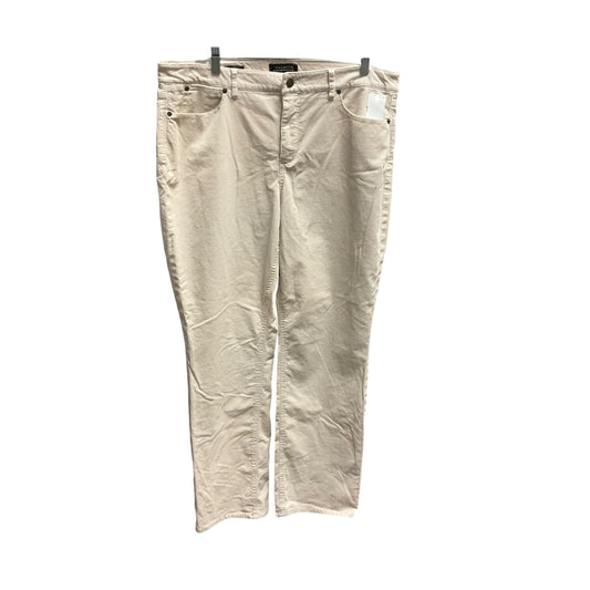 Pants Corduroy By Talbots In Cream, Size: 16