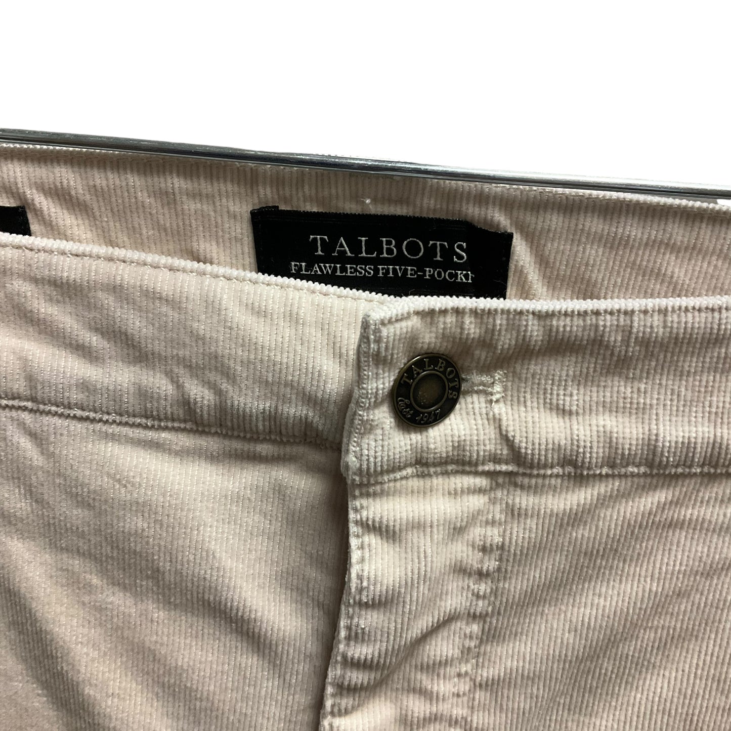 Pants Corduroy By Talbots In Cream, Size: 16