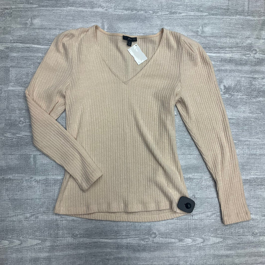 Top Long Sleeve By J. Crew In Tan, Size: S