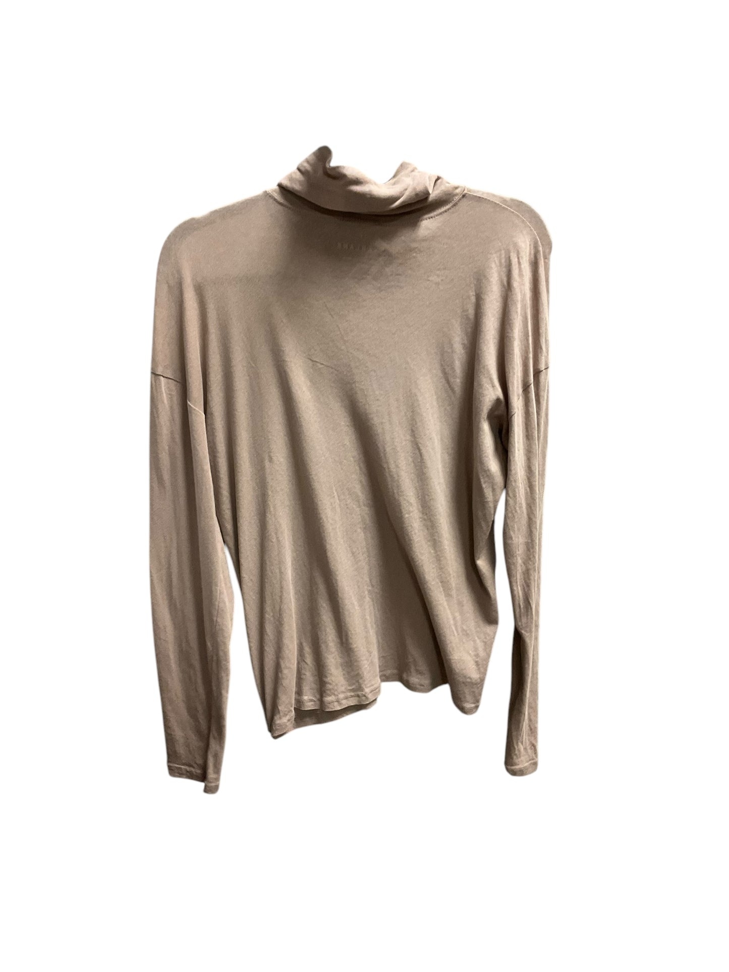 Top Long Sleeve Basic By Everlane In Beige, Size: M