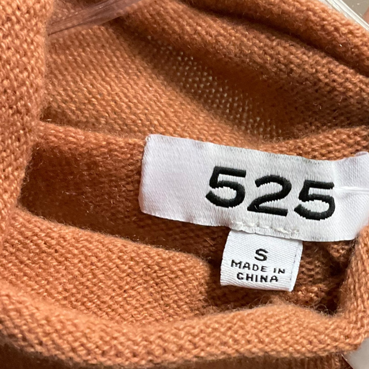 Sweater Cashmere By 525 In Copper, Size: S