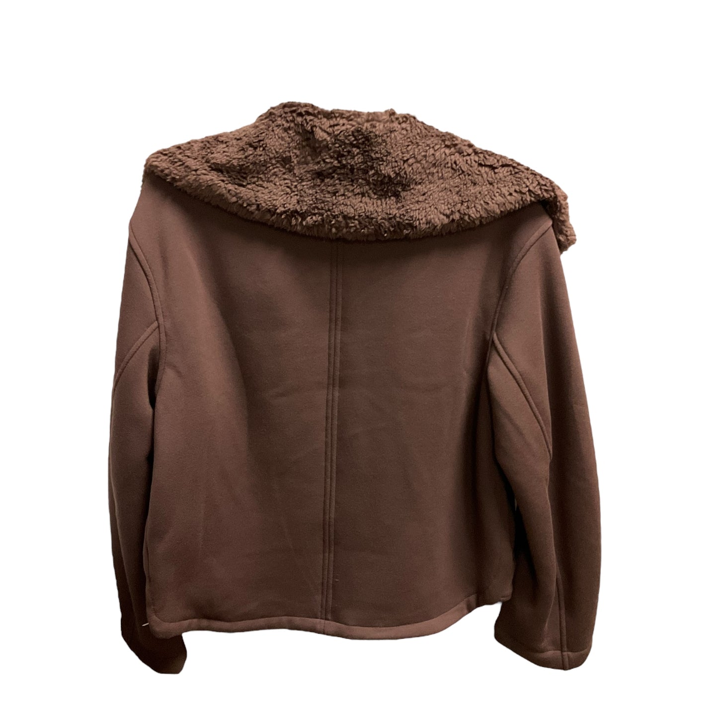 Jacket Faux Fur & Sherpa By Athleta In Brown, Size: S