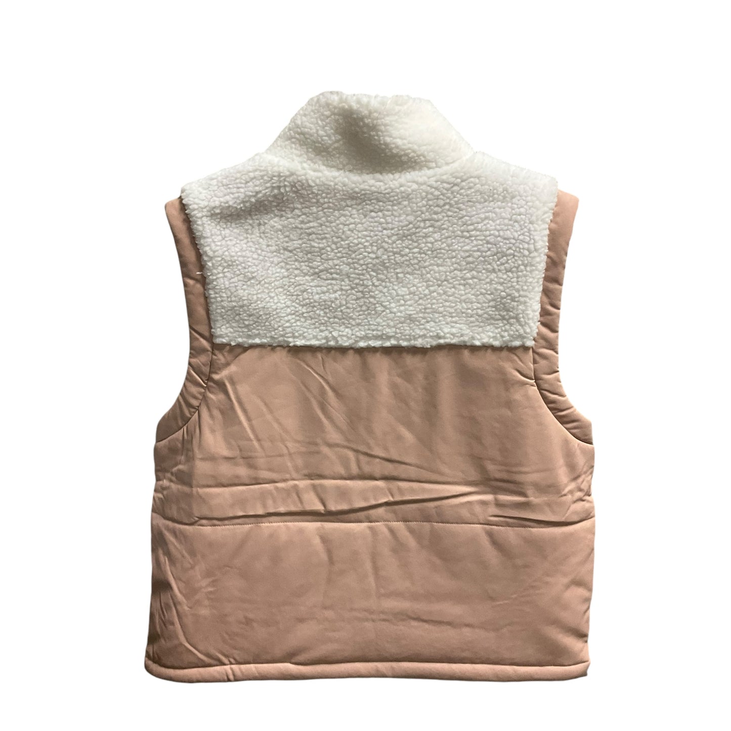 Vest Puffer & Quilted By Coco And Carmen In Peach, Size: M