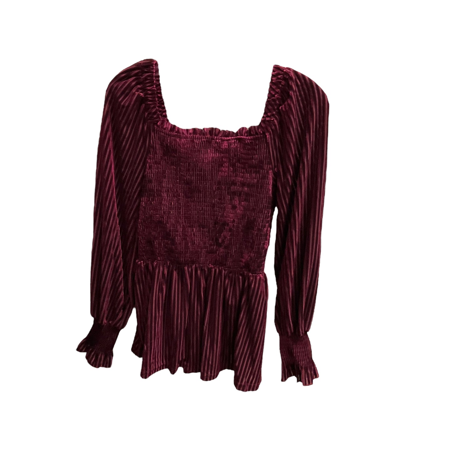 Top Long Sleeve By Coco And Carmen In Red, Size: M