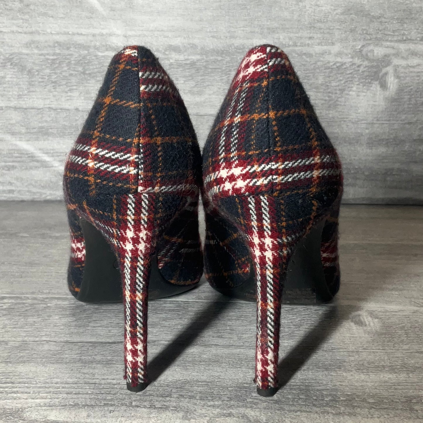 Shoes Heels Stiletto By Jessica Simpson In Plaid Pattern, Size: 8.5