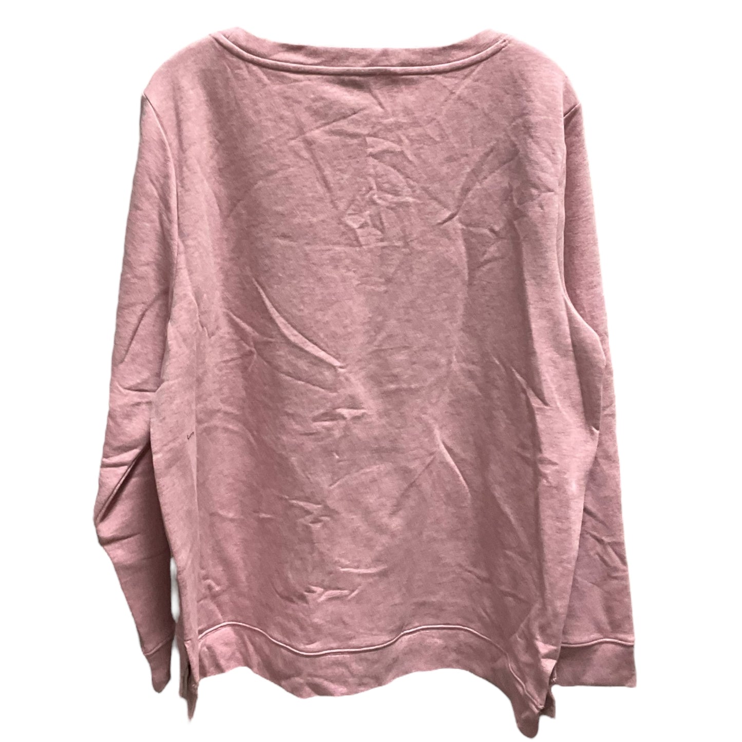 Top Long Sleeve By Talbots In Pink, Size: Xl