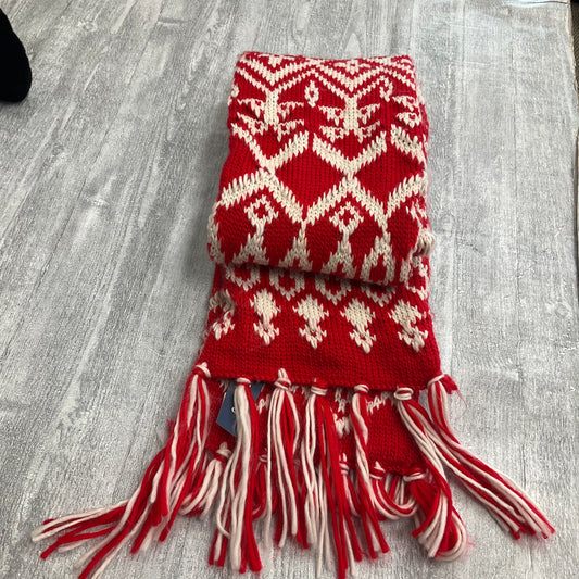 Scarf Winter By Old Navy In Red & White