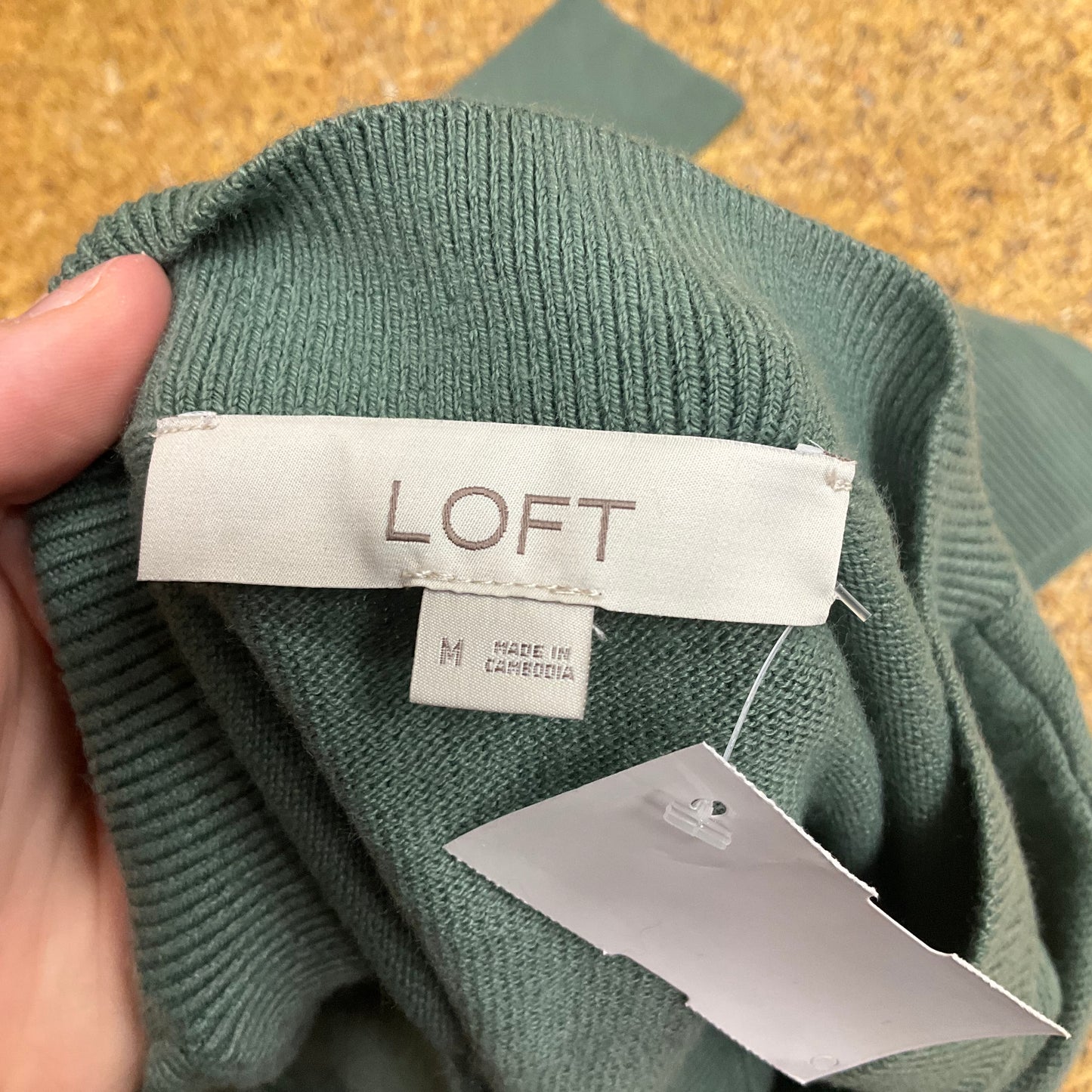 Sweater By Loft In Green, Size: M