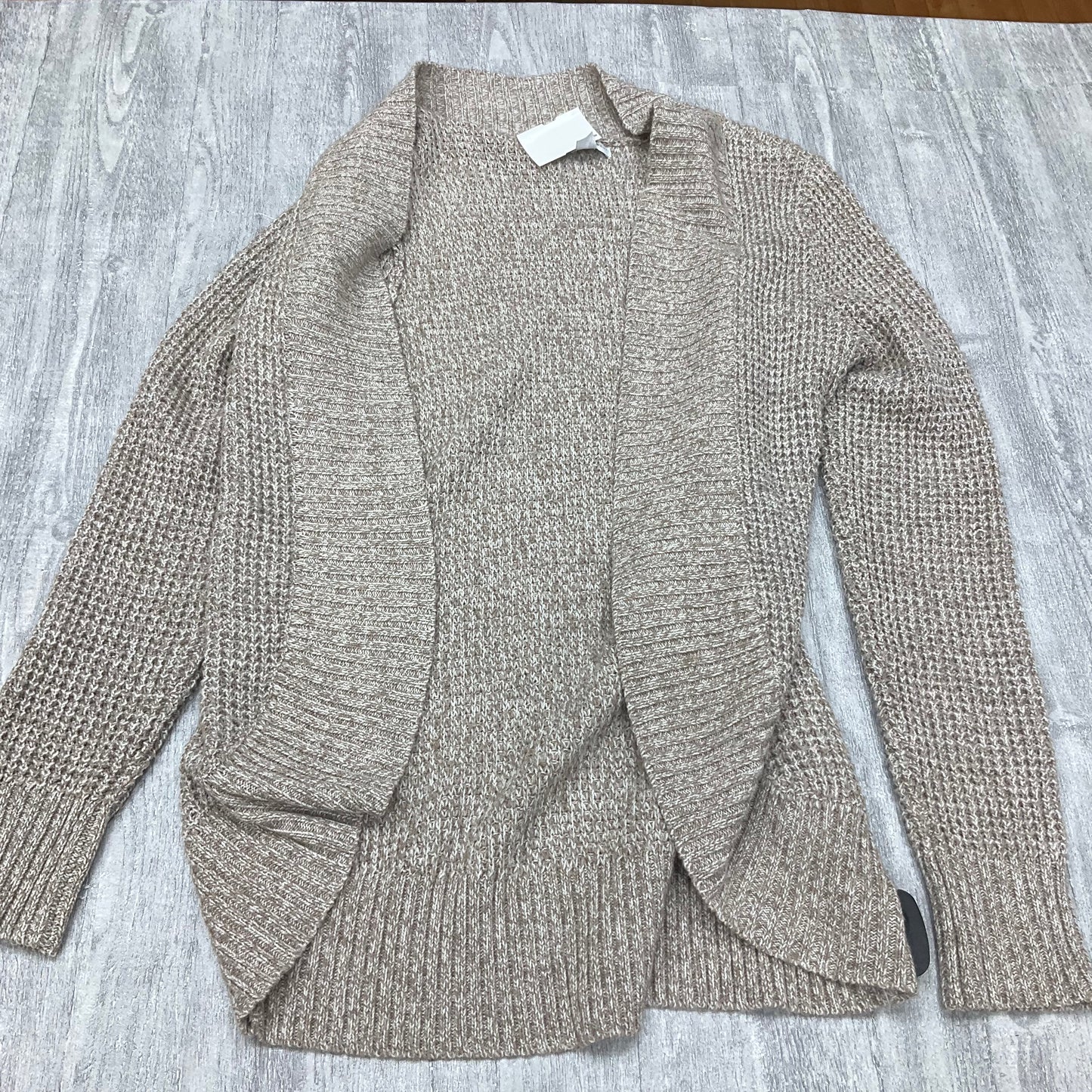 Sweater Cardigan By New York And Co In Beige, Size: M