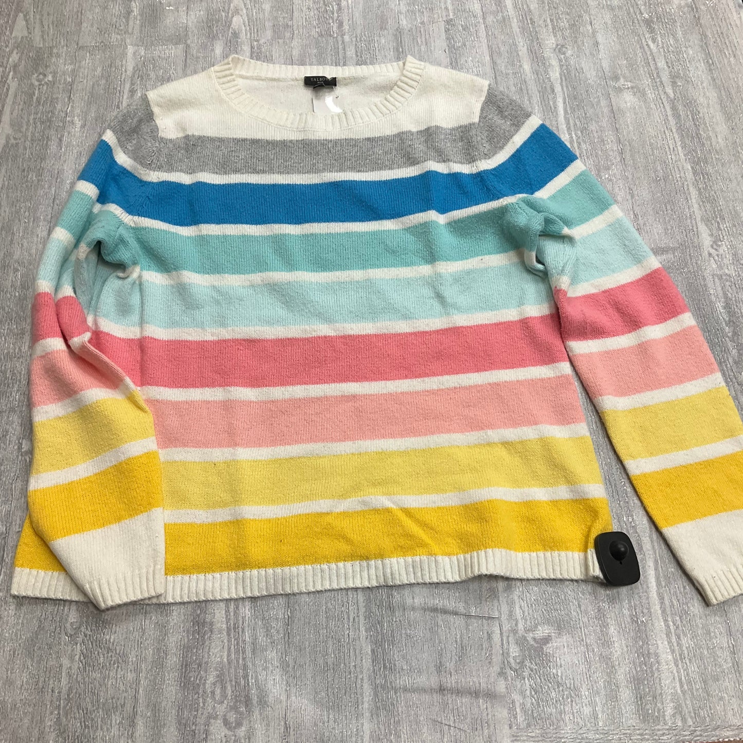 Sweater By Talbots In Striped Pattern, Size: Lp