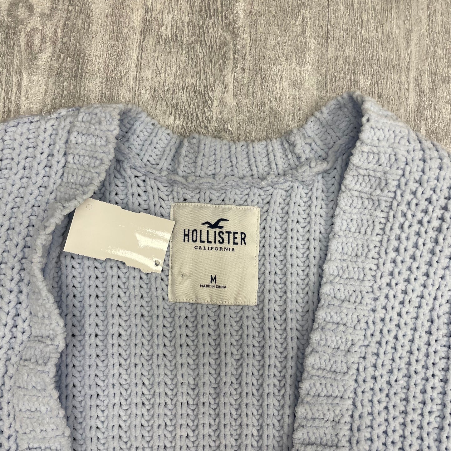 Sweater Cardigan By Hollister In Blue, Size: M