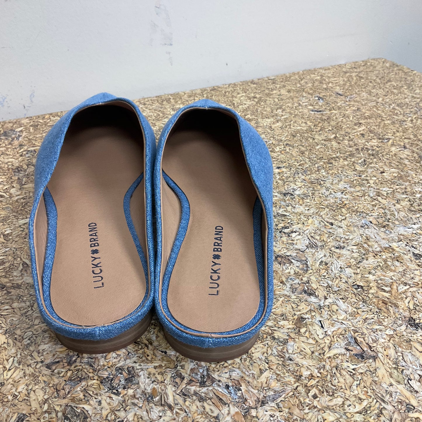 Shoes Flats By Lucky Brand In Blue Denim, Size: 9.5