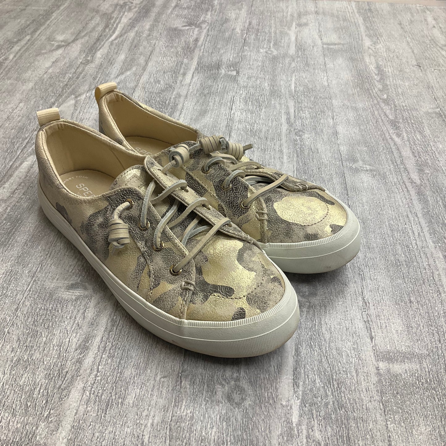 Shoes Sneakers By Sperry In Camouflage Print, Size: 10