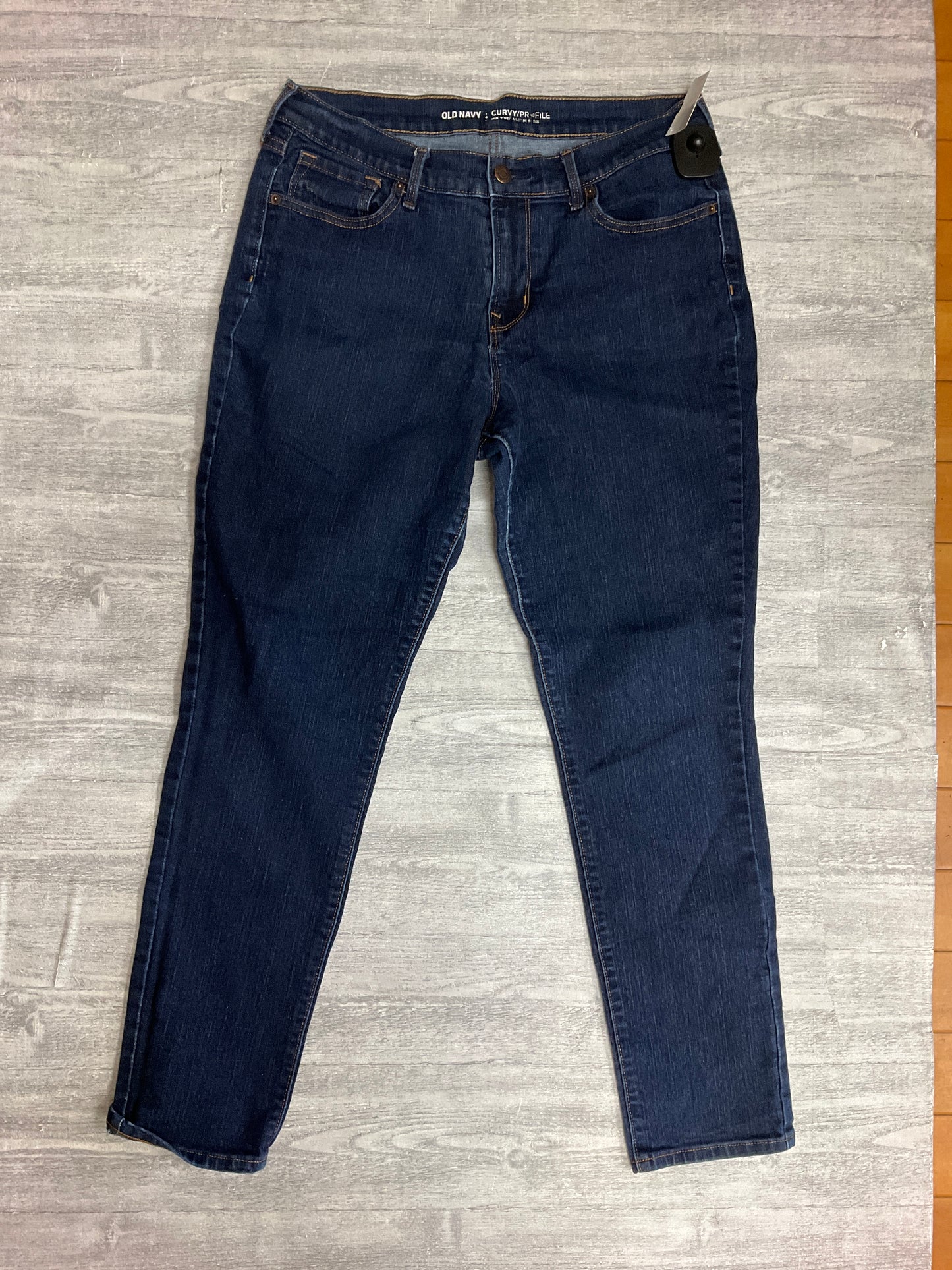 Jeans Skinny By Old Navy In Blue Denim, Size: 12