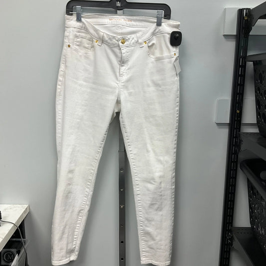 Jeans Designer By Michael Kors In White, Size: 8