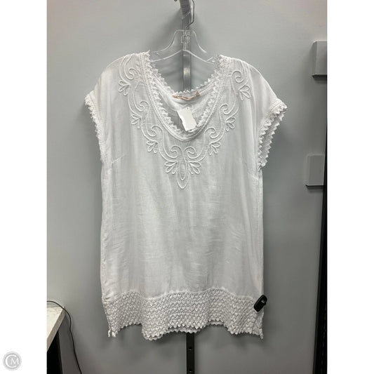 Top Short Sleeve By Soft Surroundings In White, Size: M
