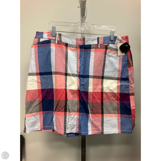 Skort By Croft And Barrow In Plaid Pattern, Size: 18