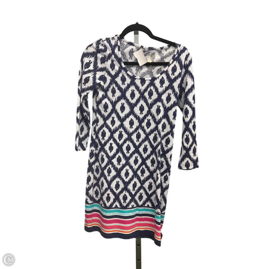 Dress Designer By Lilly Pulitzer In Blue & White, Size: Xs