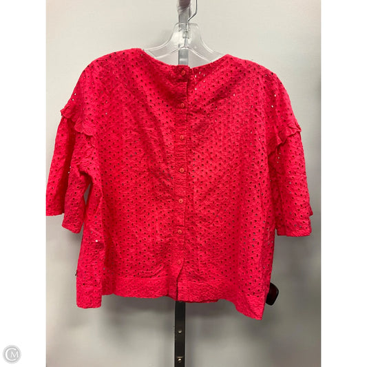 Top Short Sleeve By Clothes Mentor In Coral, Size: S