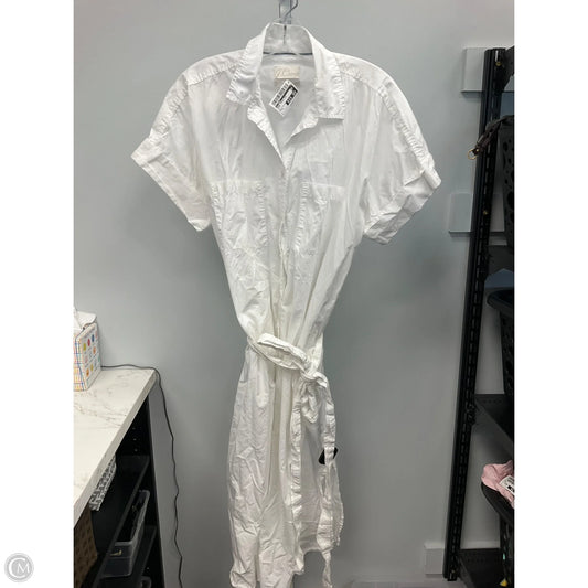 Dress Casual Midi By J. Crew In White, Size: L