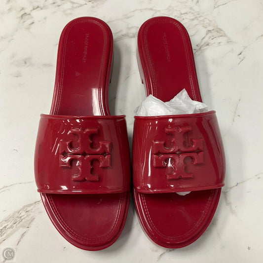 Sandals Designer By Tory Burch In Red, Size: 9