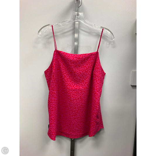 Top Sleeveless By Ann Taylor In Pink & Red, Size: Mp