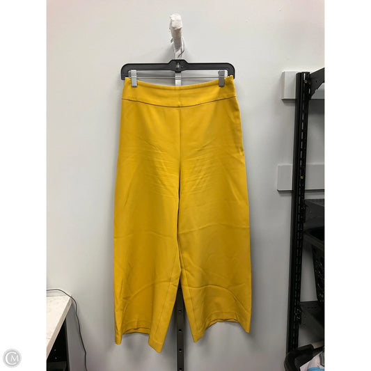 Pants Cropped By Express In Yellow, Size: 6