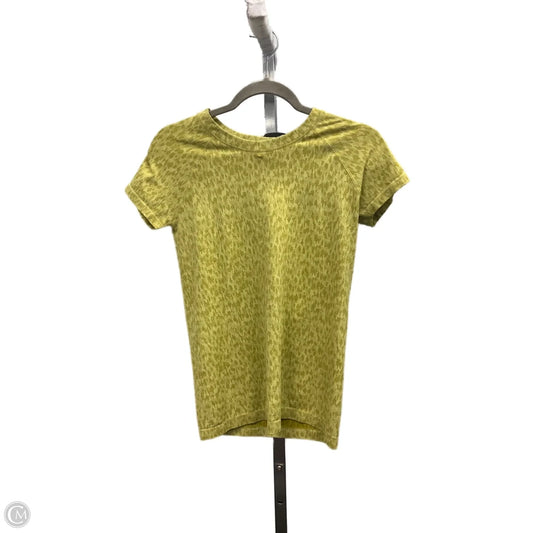 Athletic Top Short Sleeve By Athleta In Green, Size: S
