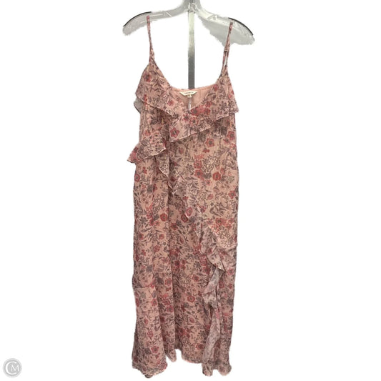 Dress Casual Maxi By Lucky Brand In Floral Print, Size: Xxl