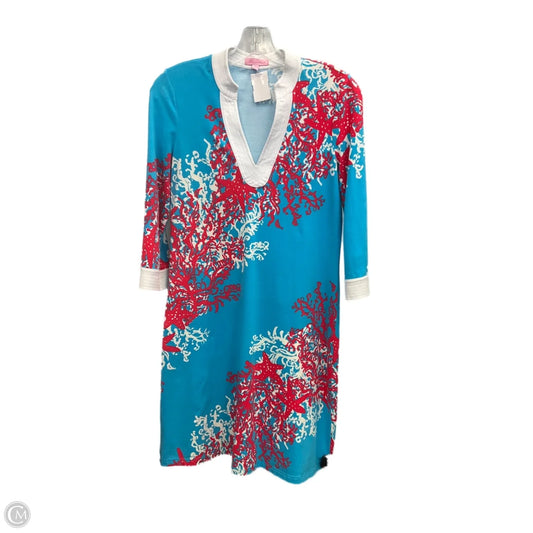 Dress Designer By Lilly Pulitzer In Blue & Red, Size: Xs