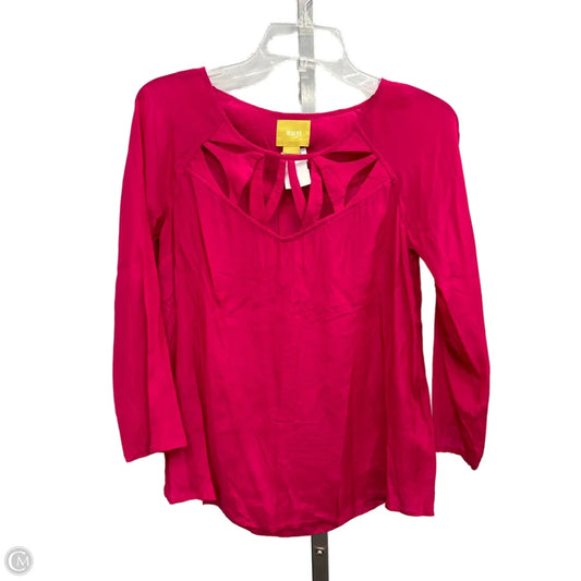 Top 3/4 Sleeve By Maeve In Pink, Size: S