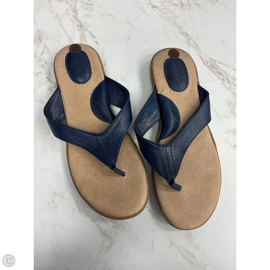 Sandals Flip Flops By Boc In Navy, Size: 10