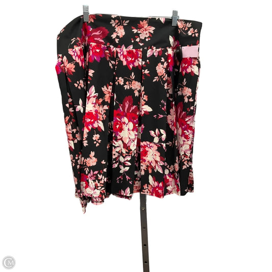 Skirt Mini & Short By Roz And Ali In Floral Print, Size: 18