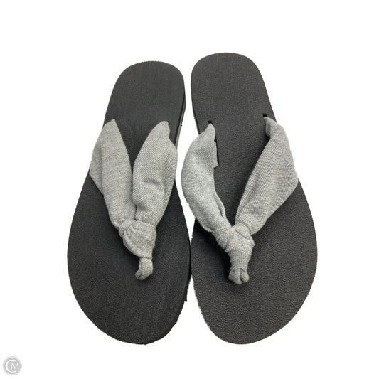 Sandals Flip Flops By Cme In Grey, Size: 9